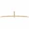 Ekena Millwork Bellingham Rough Sawn Timber Gable Bracket, Douglas Fir, 108"W x 31 1/2"H x 2"D x 4"F, 7/12 Pitch GBW108X31X0204BEL00RDF - alternate 4